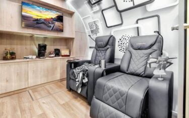 VIP area in the normobaric chamber, with electrically reclining armchairs