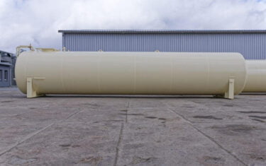 Above-ground, single-chamber steel tanks made for a customer from Lithuania | Ekonstal