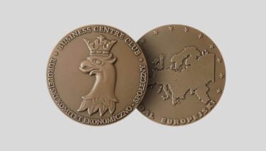 Medal Europejski dla komory normobarycznej Ekonstal - wyróżnienie przyznane przez BCC